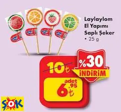 LAYLAYLOM EL YAPIMI SAPLI ŞEKER 25 G